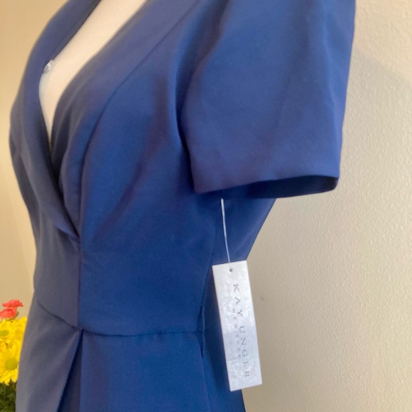 Kay Unger Deep Blue Jumpsuit / Walk-thru Dress - Picture 7 of 8